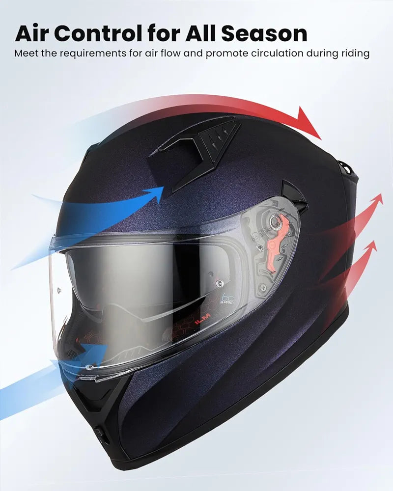 ILM Motorcycle Helmet Full Face Casco DOT Model. ⭐⭐⭐⭐⭐ (4.9/5)