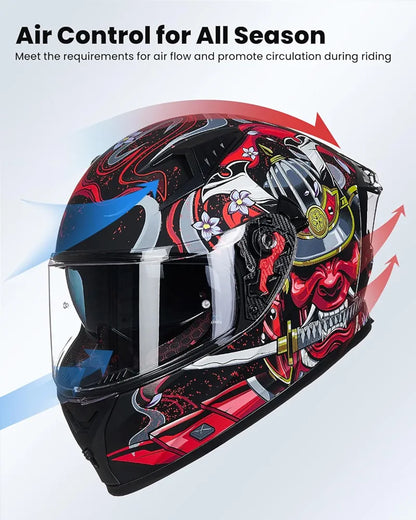 ILM Motorcycle Helmet Full Face Casco DOT Model.            ⭐⭐⭐⭐⭐ (4.9/5)