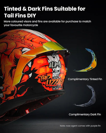 ILM Motorcycle Helmet Full Face Casco DOT Model.            ⭐⭐⭐⭐⭐ (4.9/5)
