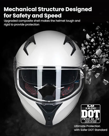 ILM Motorcycle Helmet Full Face Casco DOT Model.            ⭐⭐⭐⭐⭐ (4.9/5)