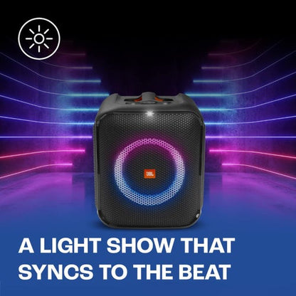 JBL PartyBox Encore Essential Bluetooth Party Speaker with JBL Pro Sound, IPX4 Splash proof, 100 Watt RMS Microphone Input.   ⭐⭐⭐⭐⭐(4.9/5)