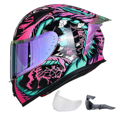 ILM Motorcycle Helmet Full Face Casco DOT Model.            ⭐⭐⭐⭐⭐ (4.9/5)
