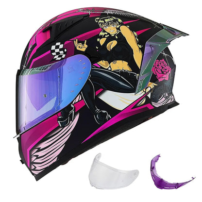 ILM Motorcycle Helmet Full Face Casco DOT Model.            ⭐⭐⭐⭐⭐ (4.9/5)