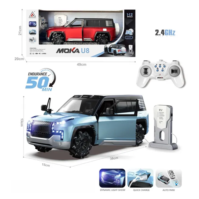1:12 Electric Remote Control Moka U8 Model Motor Car.                           ⭐⭐⭐⭐⭐ (4.9/5)