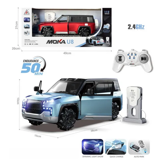 1:12 Electric Remote Control Moka U8 Model Motor Car.                           ⭐⭐⭐⭐⭐ (4.9/5)
