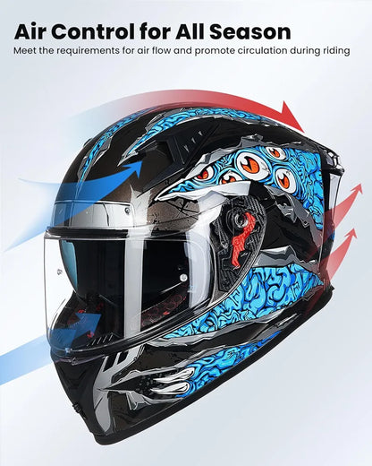 ILM Motorcycle Helmet Full Face Casco DOT Model.            ⭐⭐⭐⭐⭐ (4.9/5)