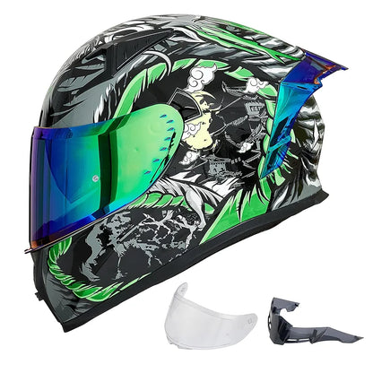 ILM Motorcycle Helmet Full Face Casco DOT Model.            ⭐⭐⭐⭐⭐ (4.9/5)