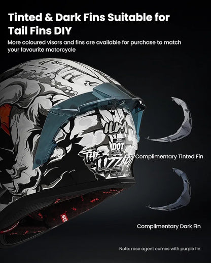 ILM Motorcycle Helmet Full Face Casco DOT Model.            ⭐⭐⭐⭐⭐ (4.9/5)