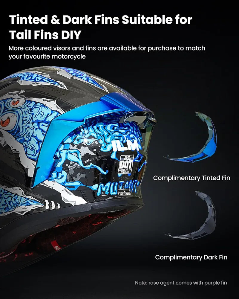 ILM Motorcycle Helmet Full Face Casco DOT Model.            ⭐⭐⭐⭐⭐ (4.9/5)